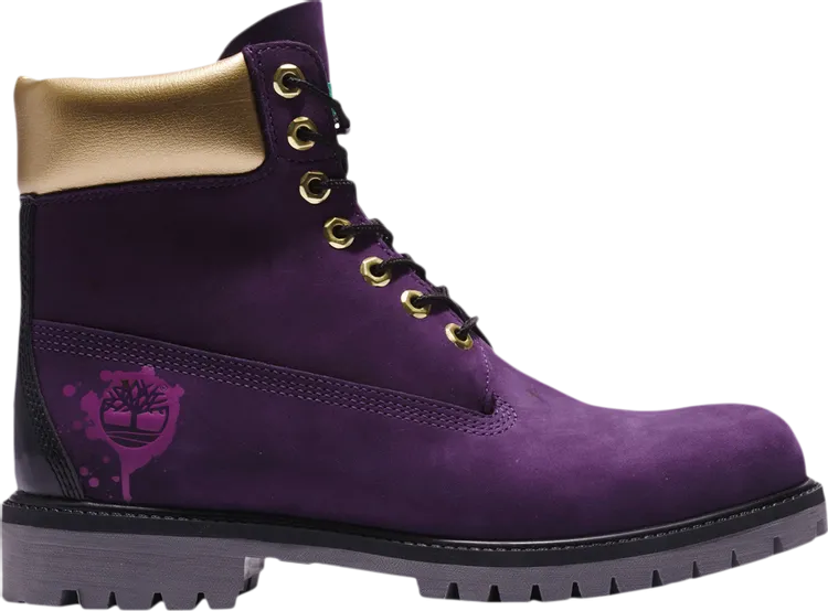 6 Inch Premium Boot Hip Hop Royalty, purple