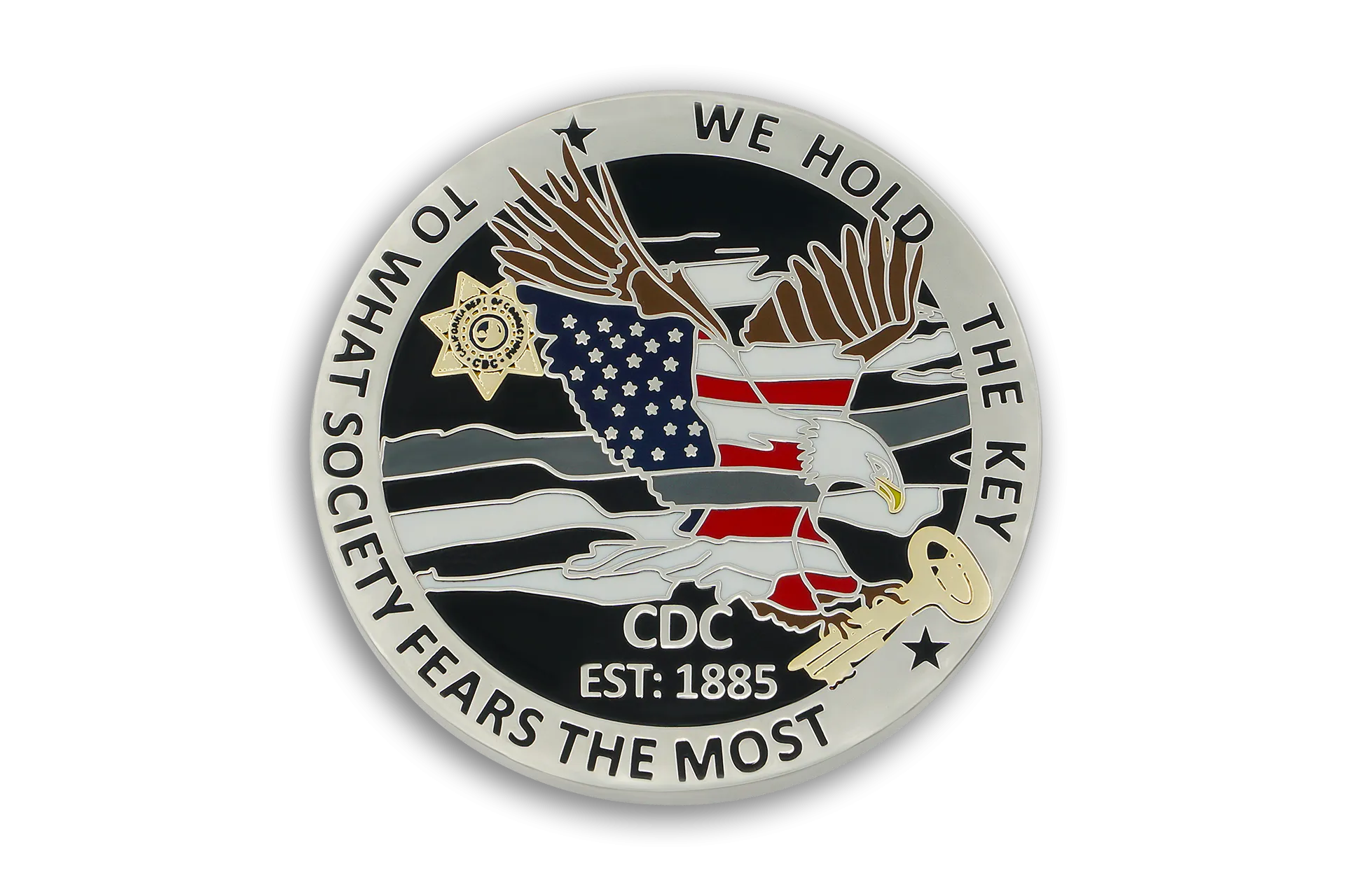 6th in <br> CDC Old School <br> Challenge Coin Series <br> THE EAGLE