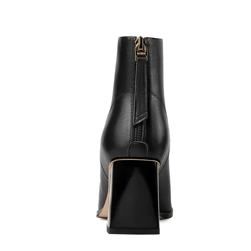 Autumn Elegance Slip-On Ankle Boots
