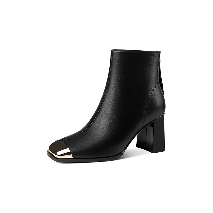 Autumn Elegance Slip-On Ankle Boots