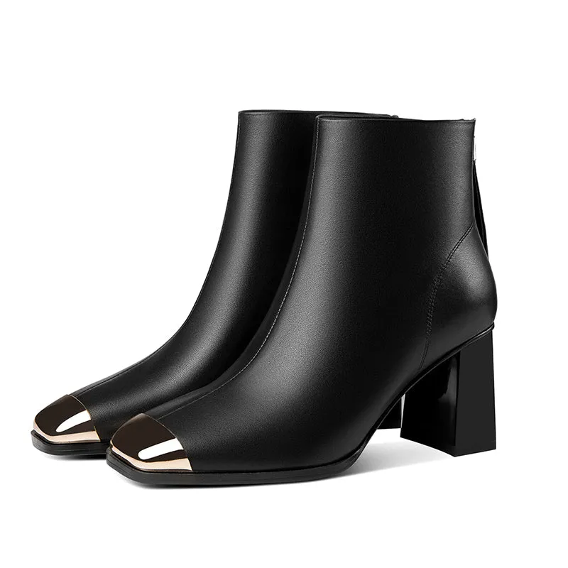 Autumn Elegance Slip-On Ankle Boots
