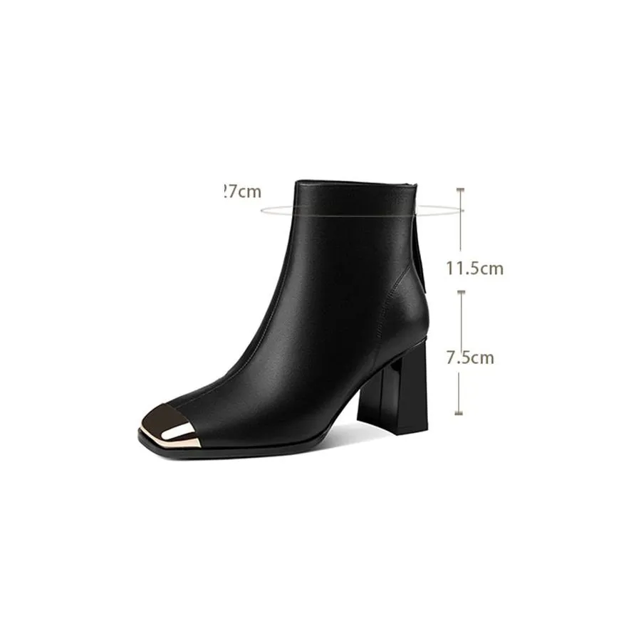 Autumn Elegance Slip-On Ankle Boots