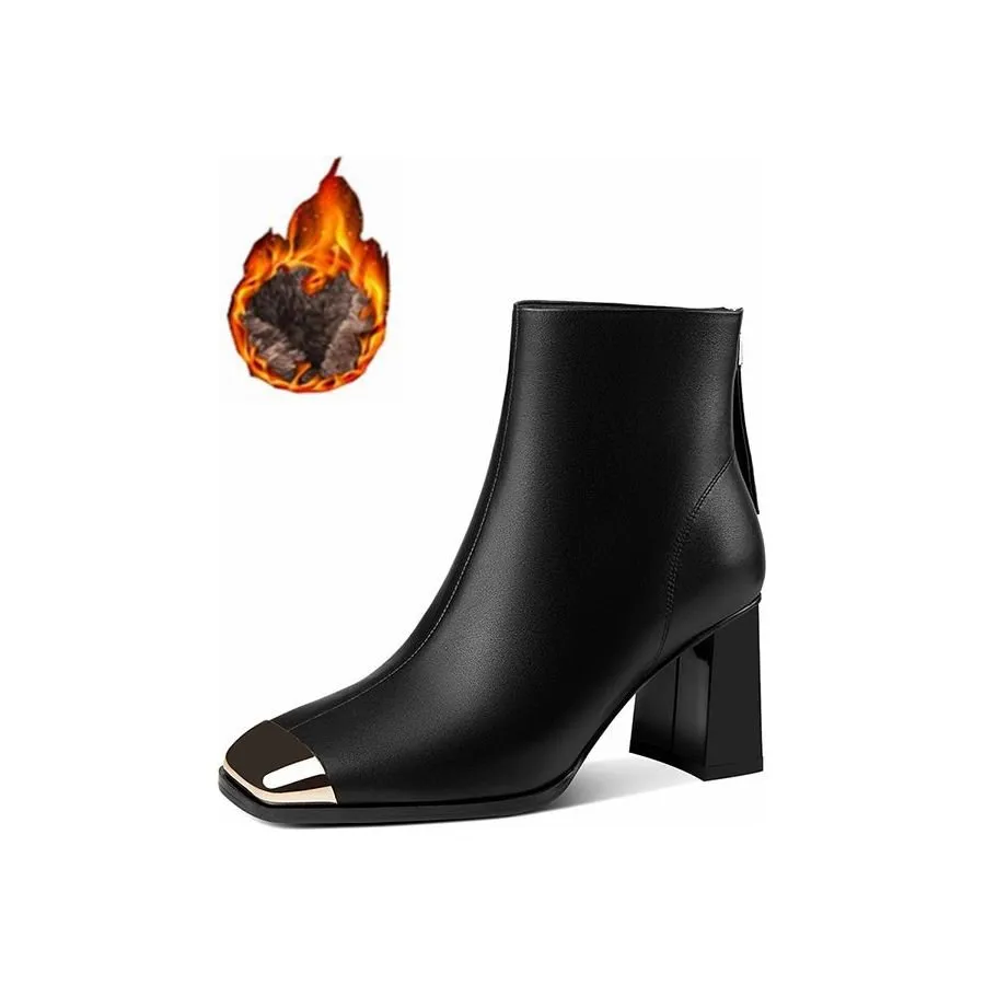 Autumn Elegance Slip-On Ankle Boots