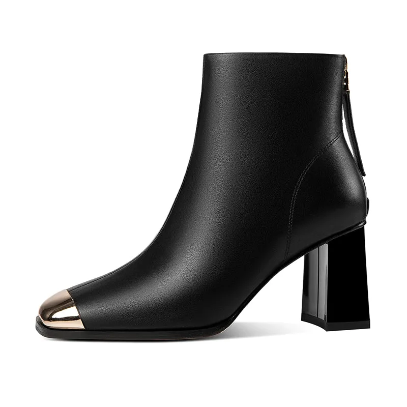 Autumn Elegance Slip-On Ankle Boots