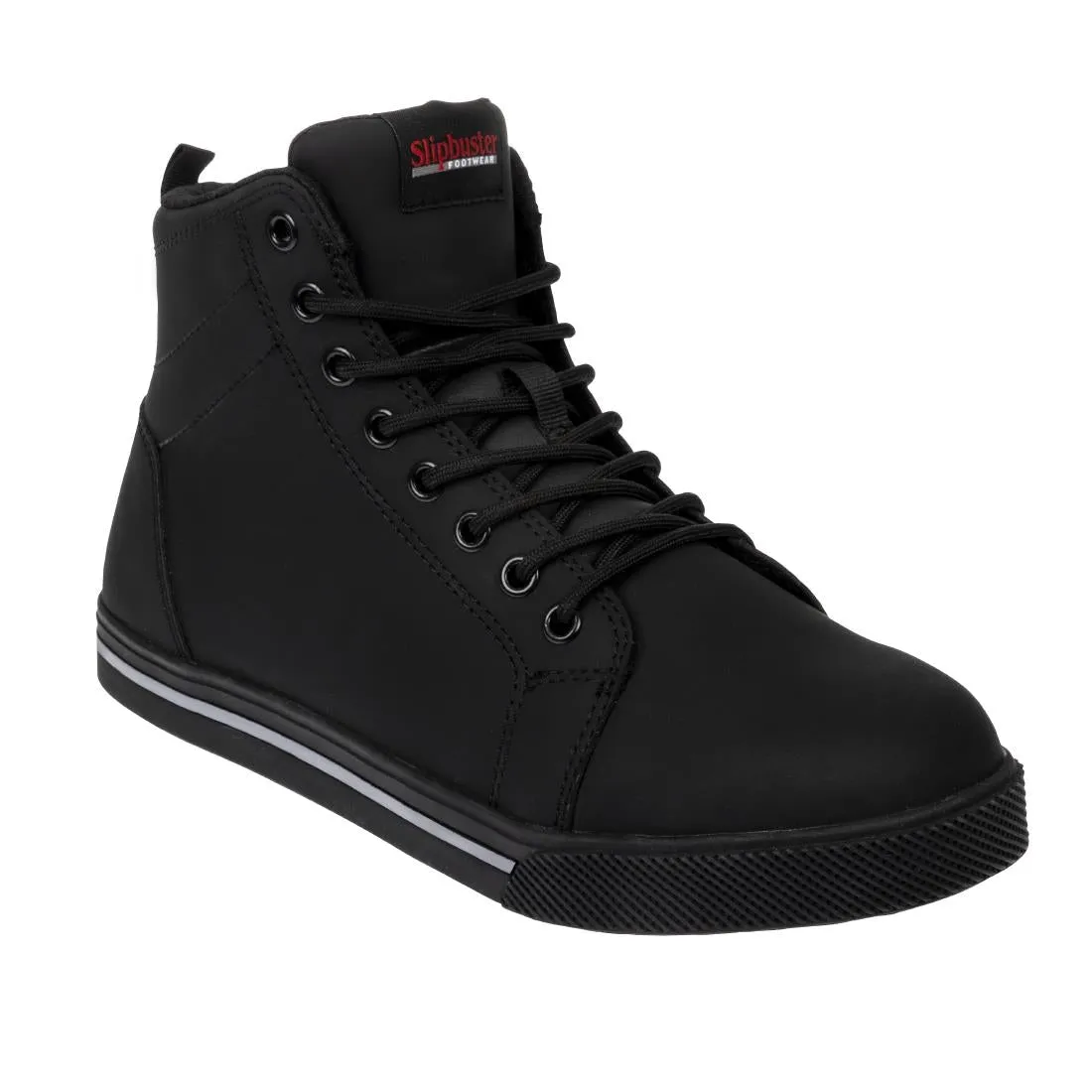 BA061-38 Slipbuster Recycled Microfibre Safety Hi Top Boots Matte Black 38