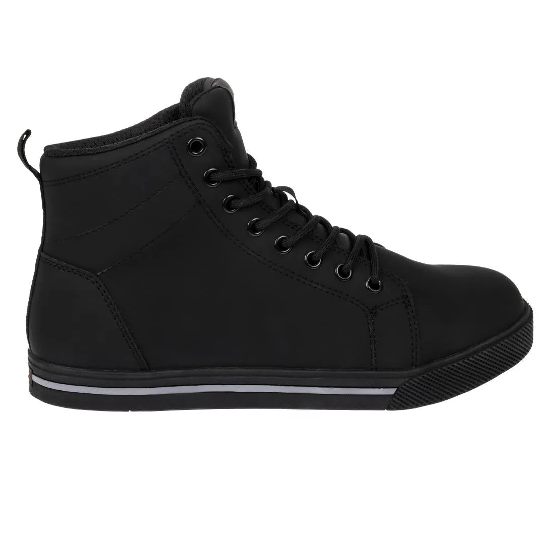 BA061-38 Slipbuster Recycled Microfibre Safety Hi Top Boots Matte Black 38