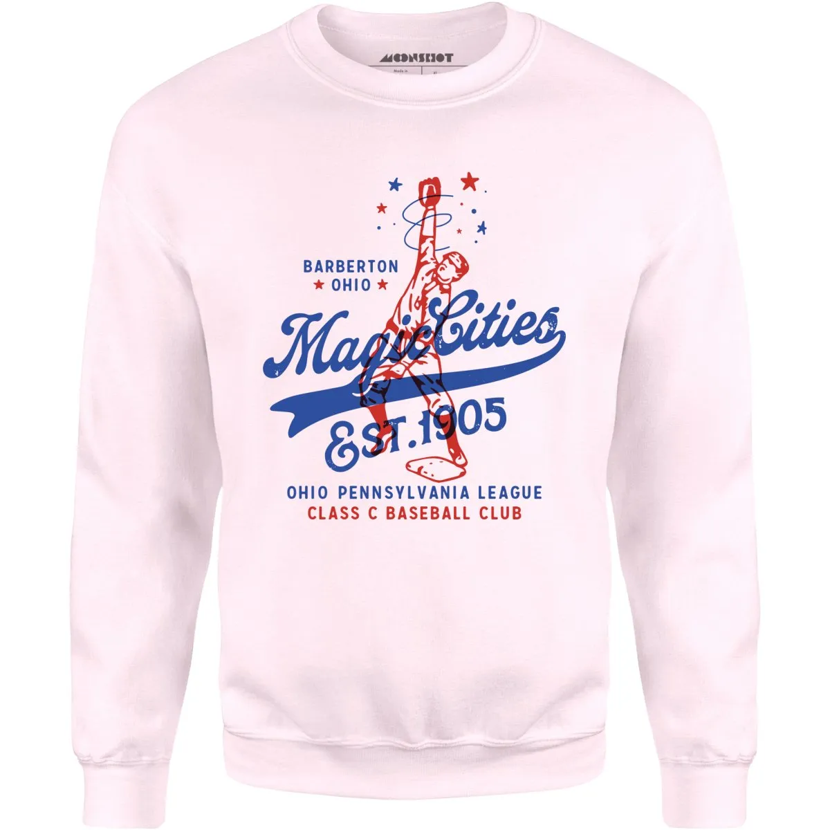 Barberton Magic Cities - Ohio - Vintage Defunct Baseball Teams - Unisex Sweatshirt