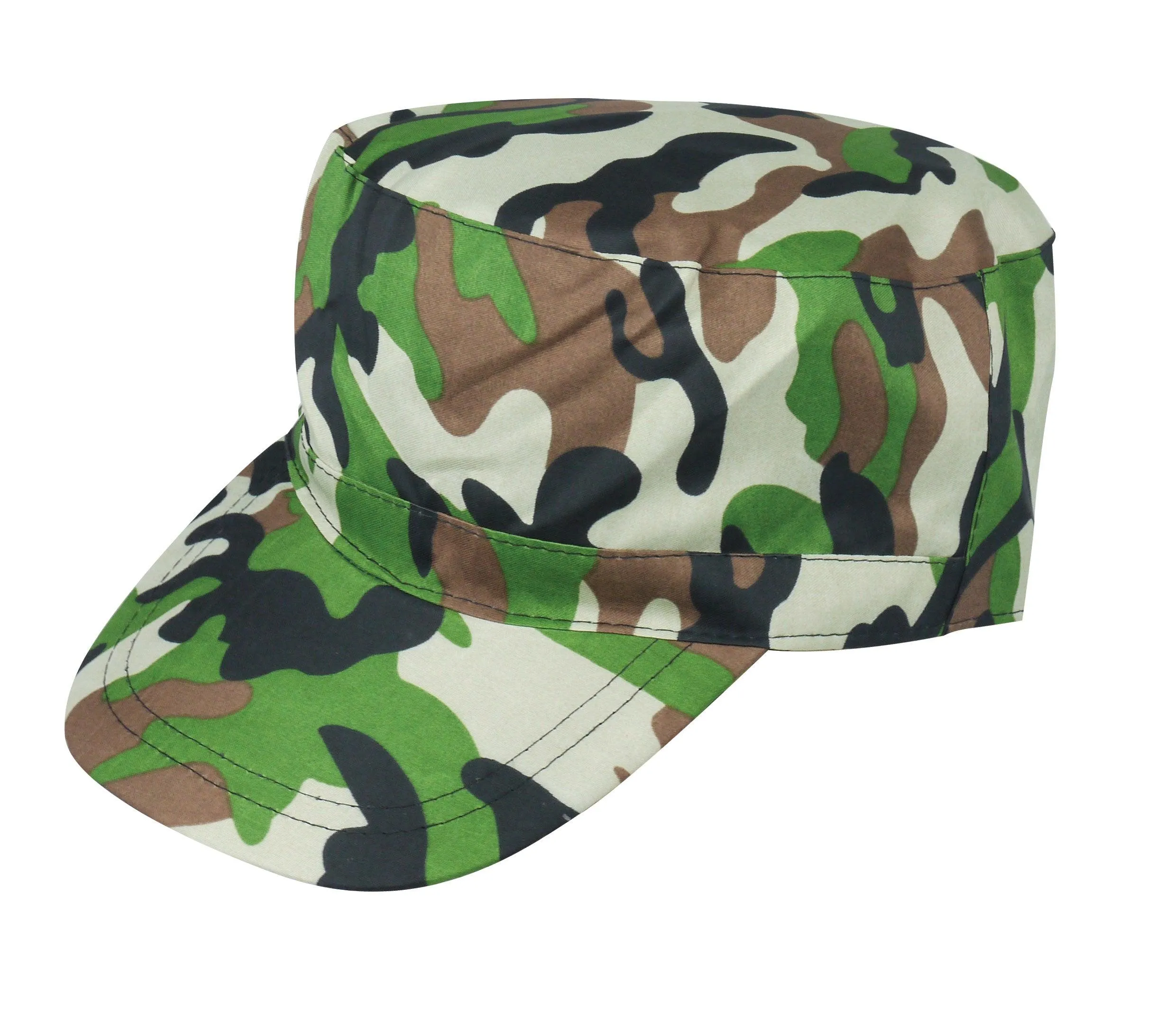 Camouflage Army Cap, Dog Tag, Machine Gun, Bullet Belt - Military Soldier Fancy Dress Costume Kit for World Book Week