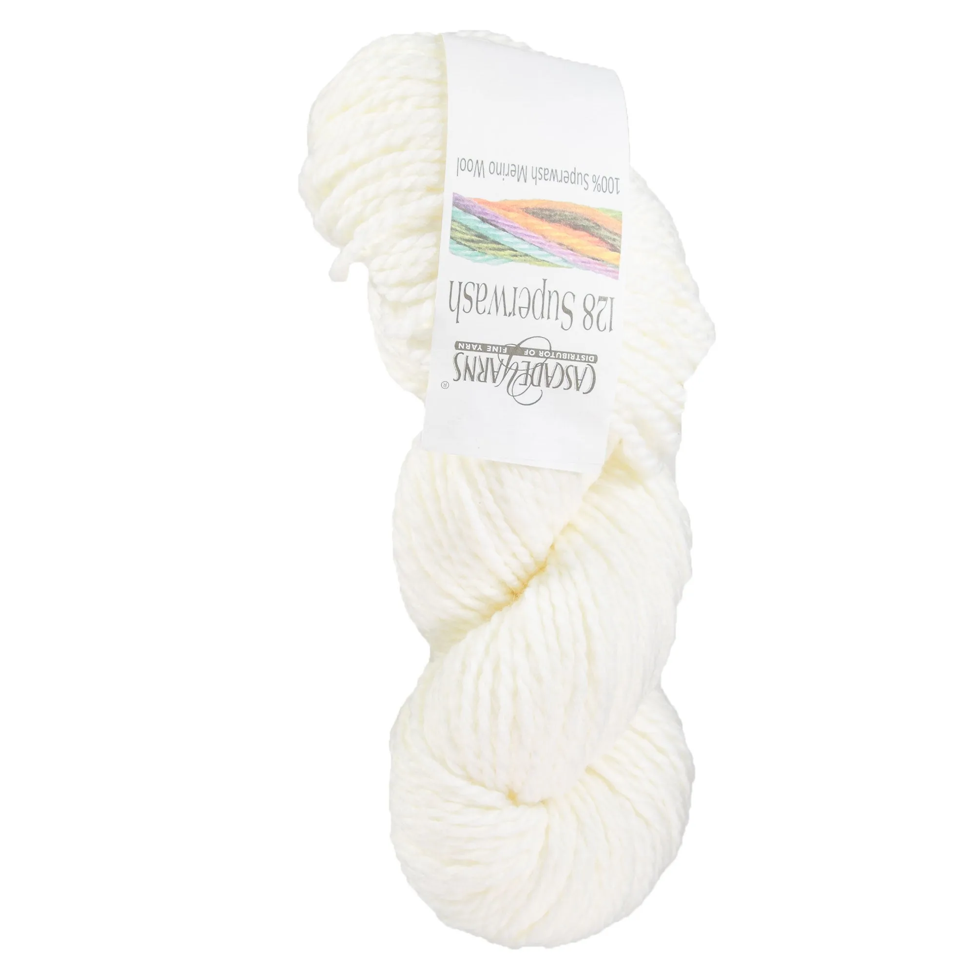 Cascade Yarns 128 Superwash Yarn - 871 White