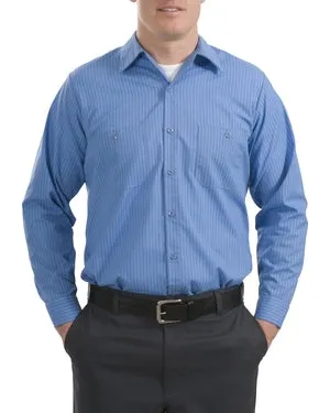 CornerStone - Long Sleeve Striped Industrial Work Shirt.  CS10