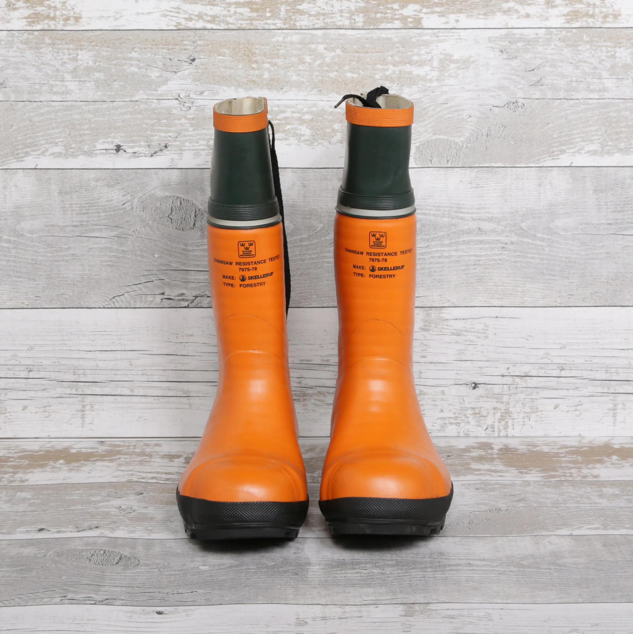De-Branded Steel Toe Cap Chainsaw 'Forestry' Wellington Boots UK5.5