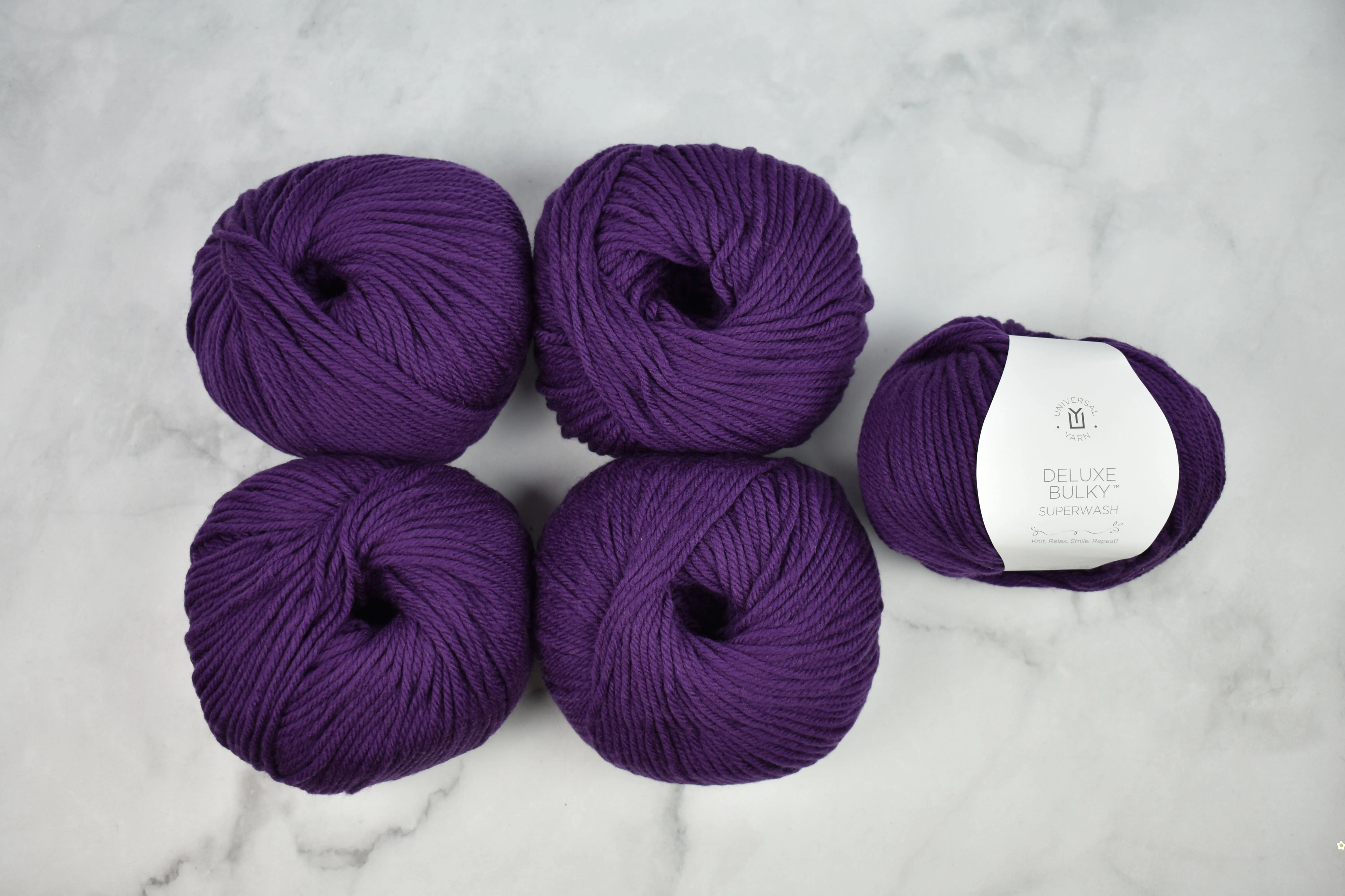 Deluxe Bulky Superwash Selected Colors  - Bag of 5