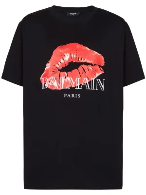 Kiss Print Bulky Fit T-Shirt
