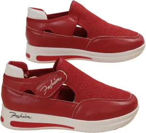 Lausiuoe Sneakers For Women Platform Slip On Fashion Canvas Shoes Lightweight Non-Slip Casual Comfortable Walking Flat Loafer