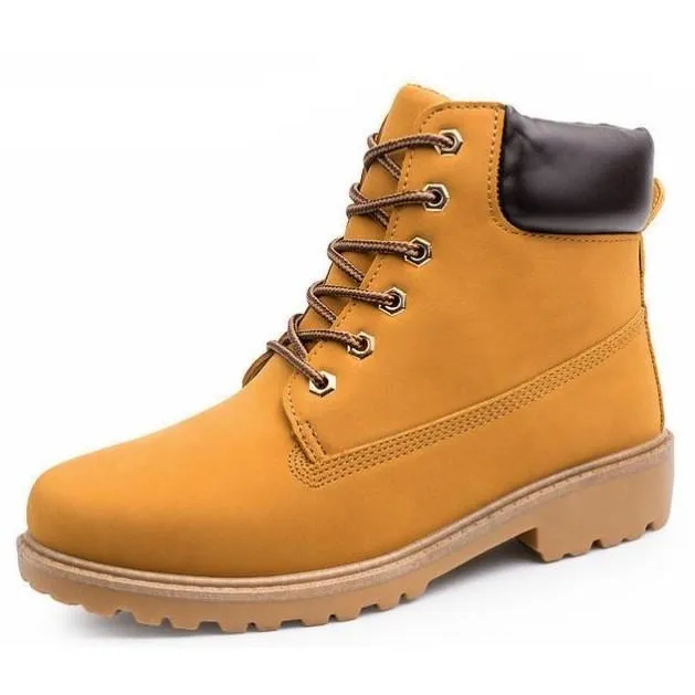 Mens Outdoor Waterproof Army Style Boots in Black