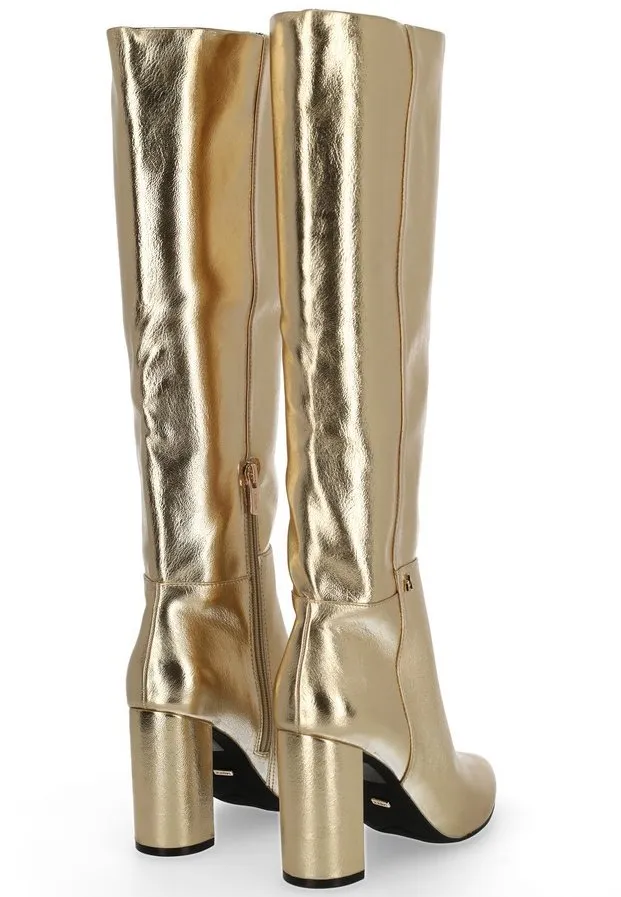 Mexx heeled boots, gold