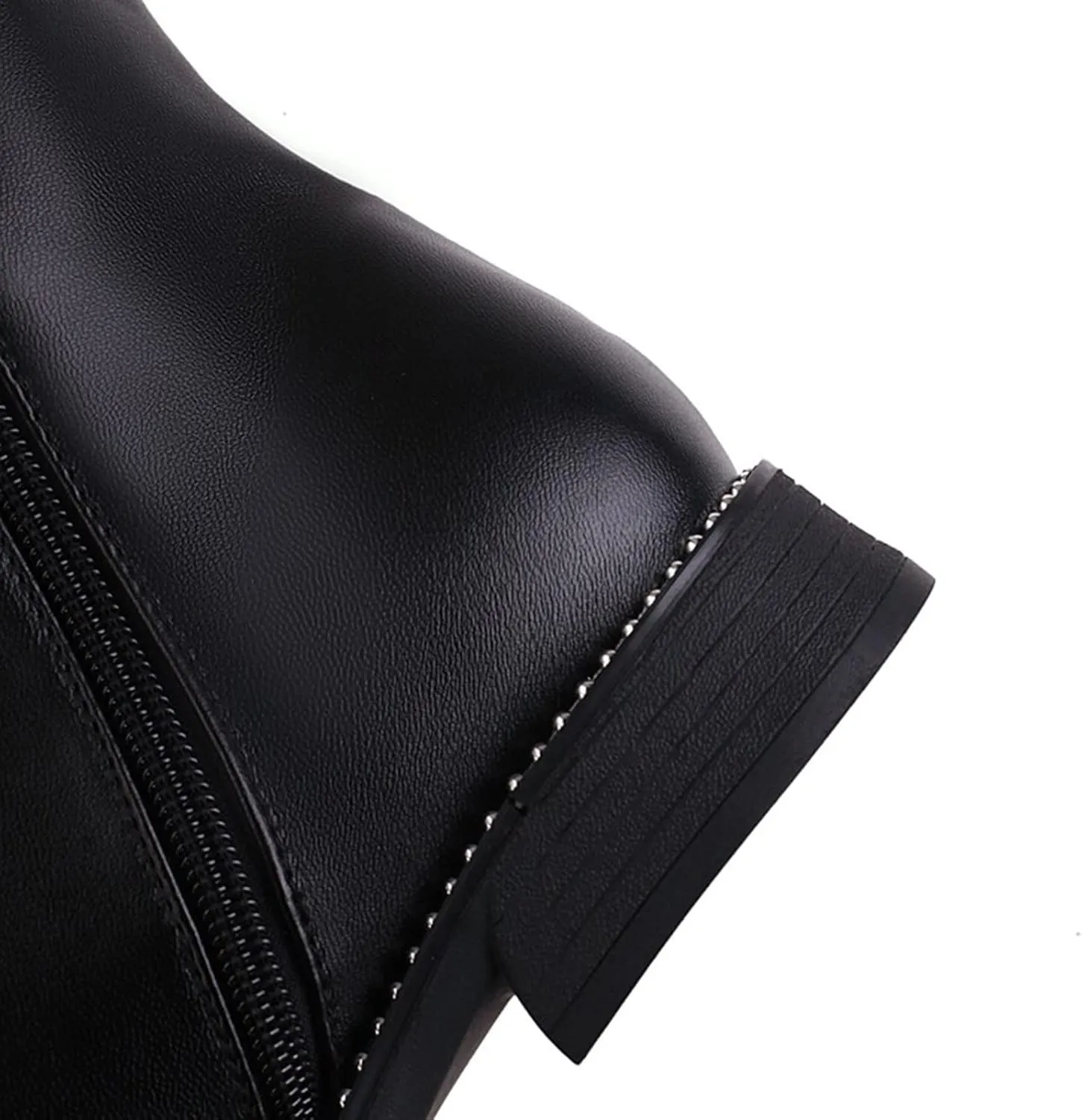 SBGMoSJ Fall Boots 2023 Trendy White Knee High Boots Low Heel Black Knee High Heeled Boots Womens Ankle Boots Low Heel Rounded Toe Wide Calf Brown Boots Wide Width