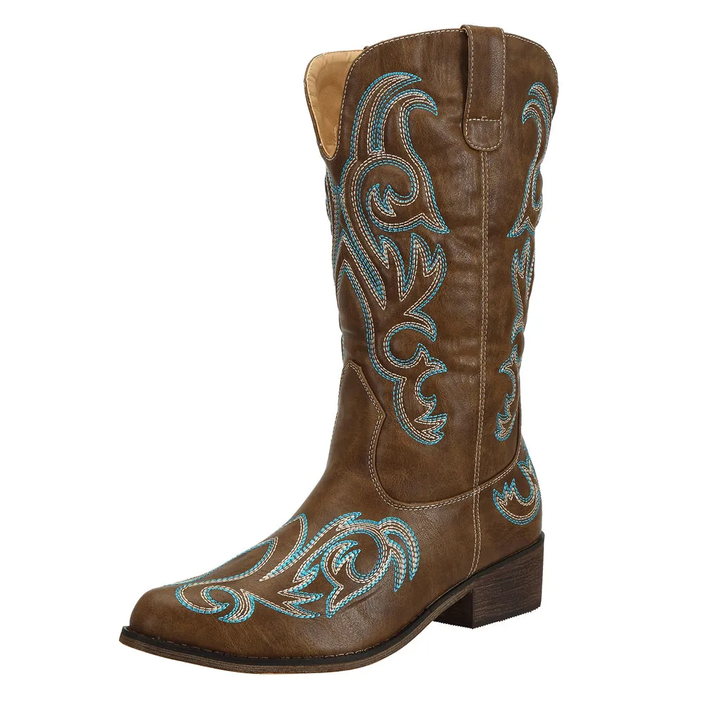 SheSole Pointed Toe Womens Cowboy Boots