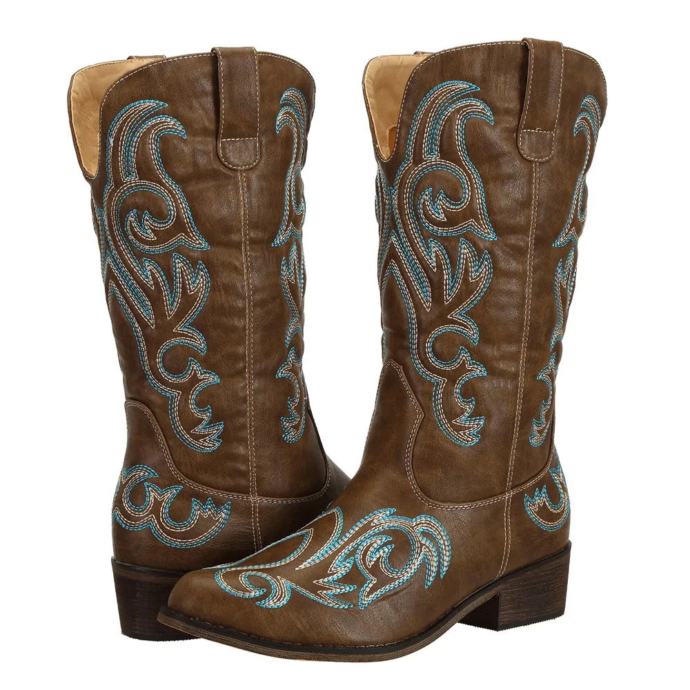 SheSole Pointed Toe Womens Cowboy Boots
