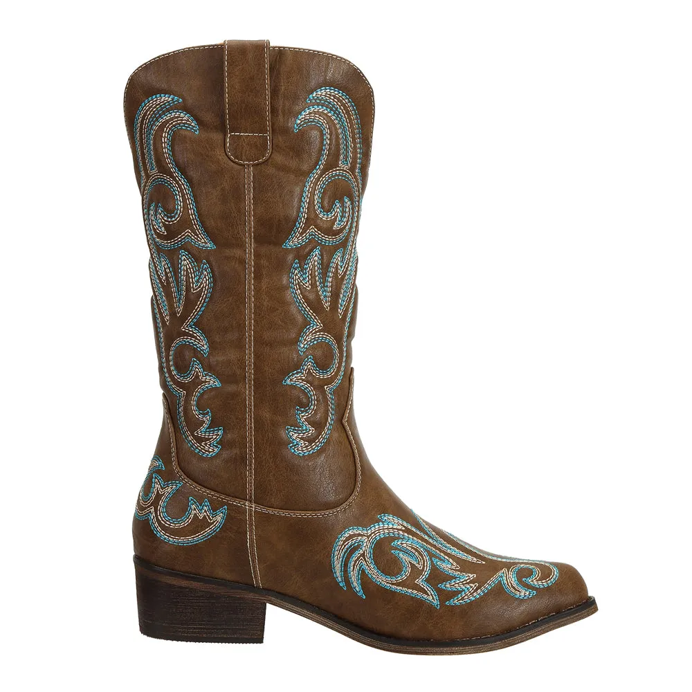 SheSole Pointed Toe Womens Cowboy Boots