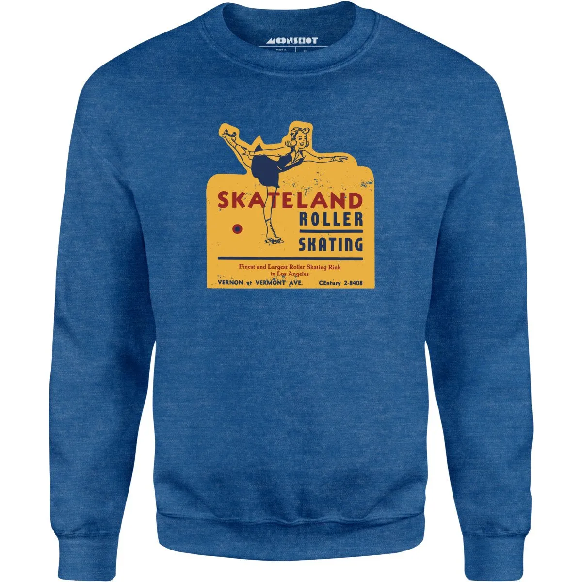 Skateland - Los Angeles, CA - Vintage Roller Rink - Unisex Sweatshirt