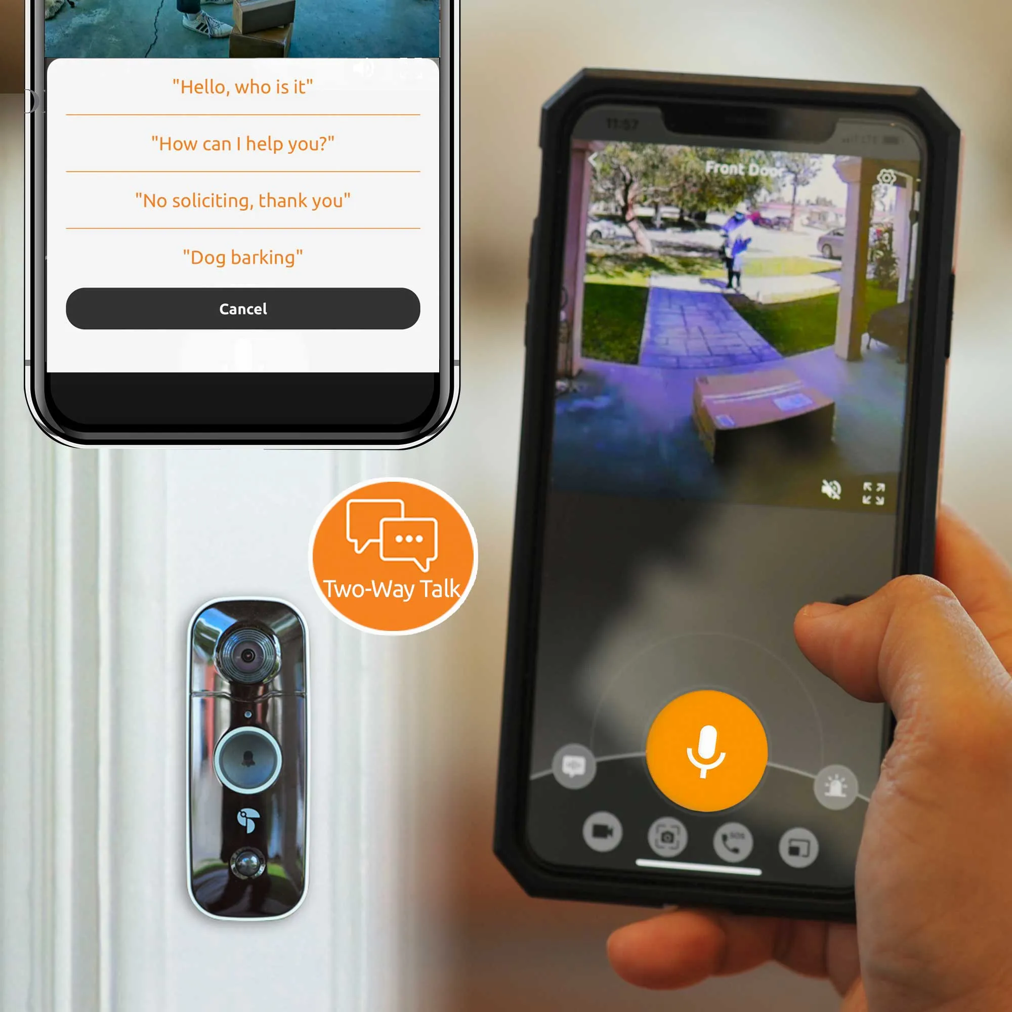 Toucan Wireless Video Doorbell Includes Wireless Doorbell Chime