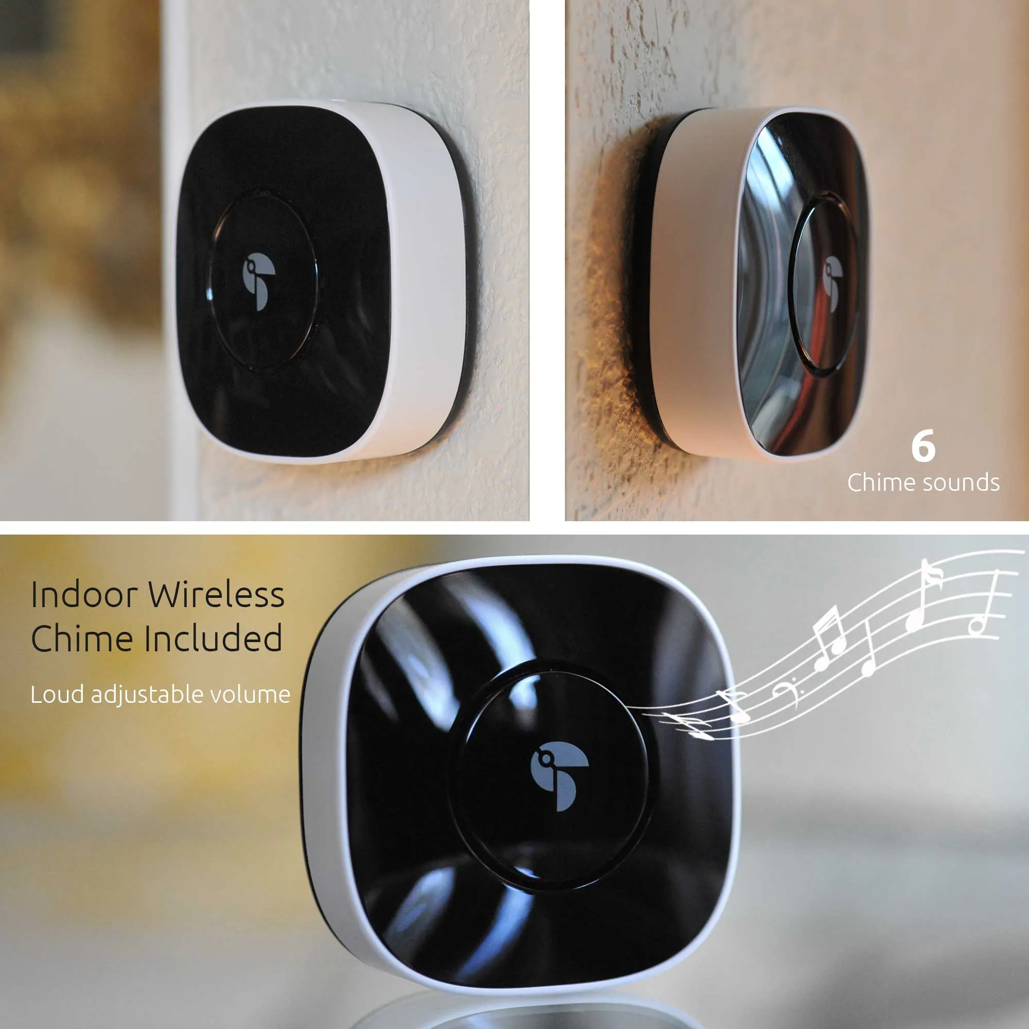 Toucan Wireless Video Doorbell Includes Wireless Doorbell Chime