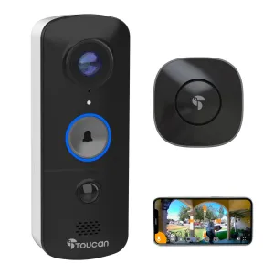 Toucan Wireless Video Doorbell V3 Includes Wireless Doorbell Chime (Coming Soon)
