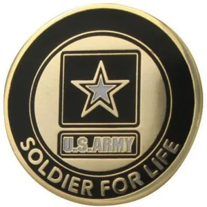U.S. Army Soldier for Life Lapel Pin