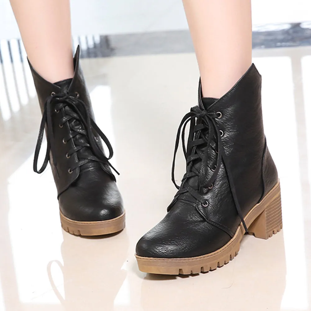 Western Martin Shoes Woman Ankle Boots