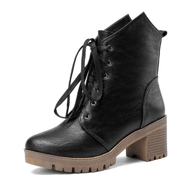 Western Martin Shoes Woman Ankle Boots
