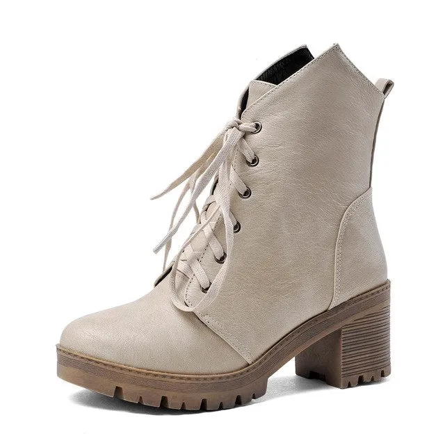 Western Martin Shoes Woman Ankle Boots