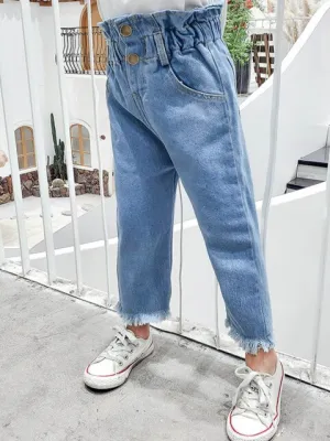 Chic Wonder Years High-Waisted Paperbag Jeans